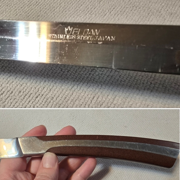 Vintage Eldan MCM Slicing Butcher Carving Knife Stainless Steel Made In Japan - Picture 2 of 3